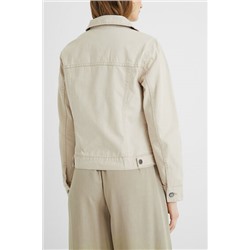Chaqueta vaquera slim flores