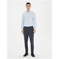 Açık Oxford Mavi Slim Fit Uzun Kollu Gömlek