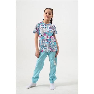 Пижама с брюками Киношка Аниме короткий рукав НАТАЛИ #981418