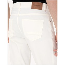 Ekru Slim Fit Jean Pantolon