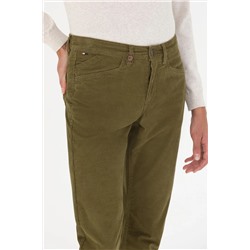 Erkek Haki Kanvas Pantolon