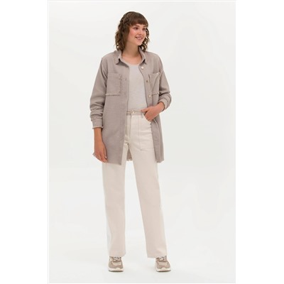 Kadın Krem Jean Pantolon