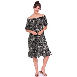 Damen Kleid mit Carmenausschnitt