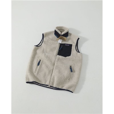 Лимитированный жилет из овечьего флиса с воротником-стойкой PATAGONI*A