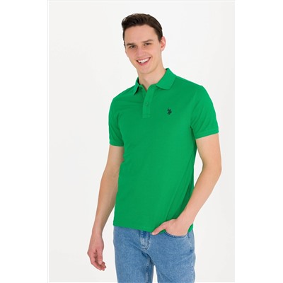 Erkek Elma Yeşili Basic Polo Yaka Tişört