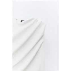DRAPED MIDI DRESS