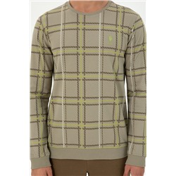 Erkek Açık Haki Sweatshirt