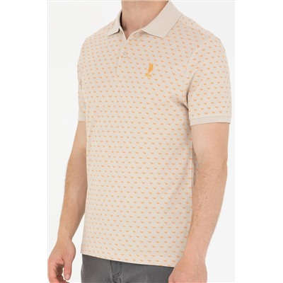 Erkek Taş Polo Yaka Tişört