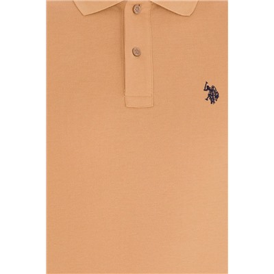 Erkek Camel Basic Polo Yaka Tişört