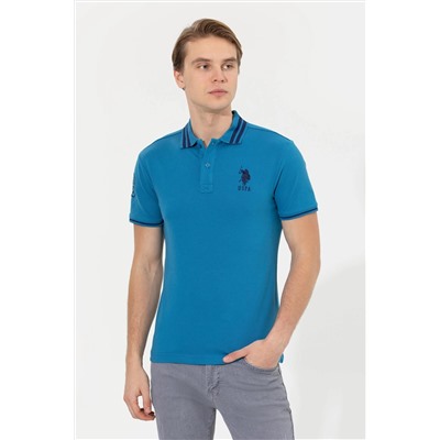 Erkek Petrol Basic Polo Yaka Tişört