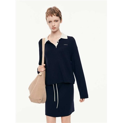 Женский мягкий вязаный костюм джемпер и юбка МО*КО