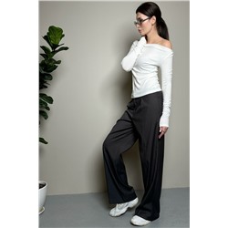 Лонгслив облегающий полупрозрачный с длинным рукавом