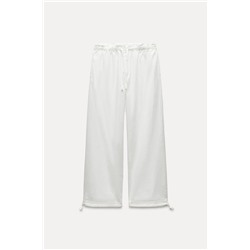 ZW COLLECTION LOOSE FIT TROUSERS WITH TIES