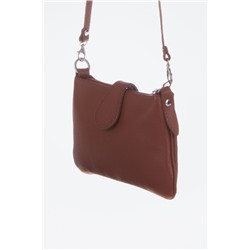 Bandolera de piel Allerona Marrón