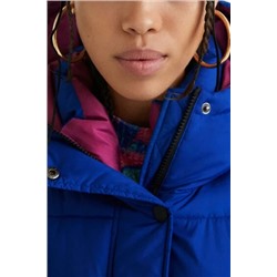 Abrigo recto acolchado