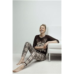 Женский домашний костюм с брюками и кофтой 22 В