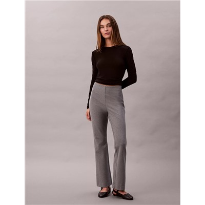 Ponte Slim Flared Pants