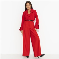 Блуза с имитацией застёжки, Амбассадор стиля (red)