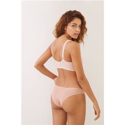 NATURAL Sujetador postoperatorio algodón rosa
