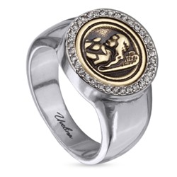 Кольцо Ангел (кристаллы SW; античное серебро, античное золото), Есть комплект