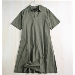 Хлопковое платье-поло