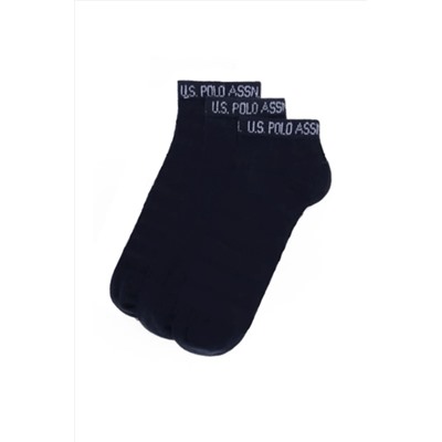 U.S. Polo Assn. 3'li Kadın Lacivert Çorap 7678