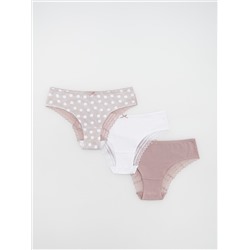 3er-Pack Hipsterpantys aus Baumwolle