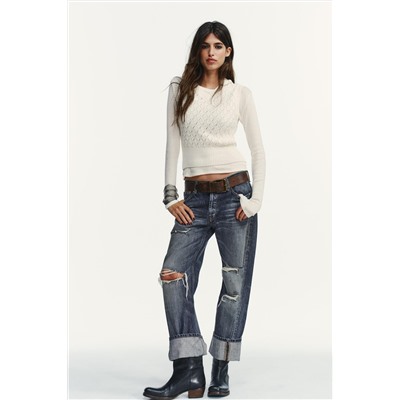 JUMPER WITH WAISTCOAT DETAIL