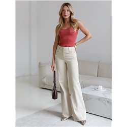 Топ облегающий из премиального хлопка с эластаном