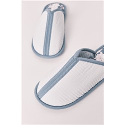 Zapatillas casa estampado azul