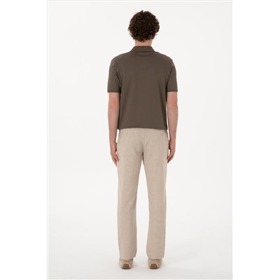 Erkek Taş Slim Fit Kanvas Pantolon