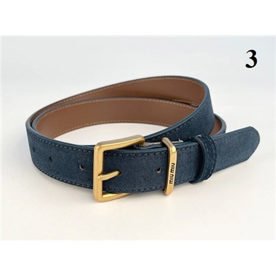 Матовый кожаный женский пояс из воловьей кожи