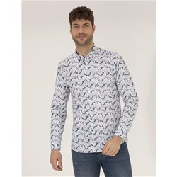 Pembe Slim Fit Uzun Kollu Gömlek