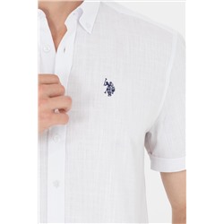 Erkek Beyaz Kısa Kollu Gömlek