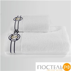 1010G10032101 Полотенце Soft cotton MARINE белый 50X100