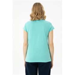 Kadın Mint Basic Tişört
