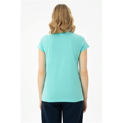 Kadın Mint Basic Tişört