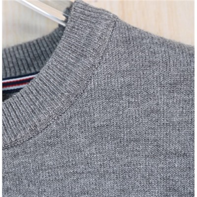 Мужской шерстяной кардиган с круглым вырезом и длинным рукавом ХЭЗЗ*И