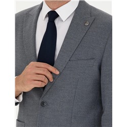 Koyu Mavi Slim Fit Takım Elbise