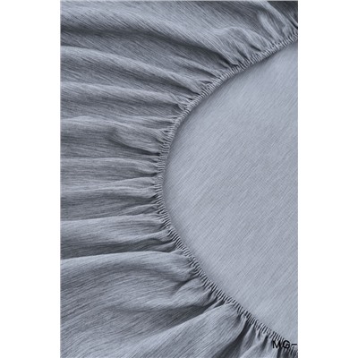 Простыня на резинке Страйп Меланж с высотой борта 25 см.