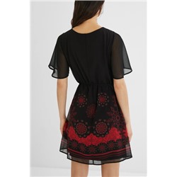 Vestido gasa cinturón