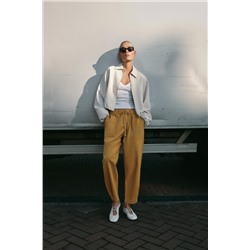 JOGGER TROUSERS WITH BUTTONED HEMS