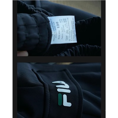 Теплые детские штаны с накладными карманами ФИЛ*А