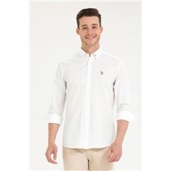 Erkek Bej Uzun Kollu Gömlek