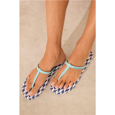 Chanclas print geométrico Snoopy