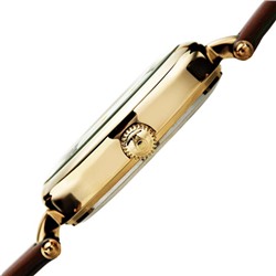 Burgi  Pretty Butterfly Quartz Crystal Brown Dial Ladies Watch