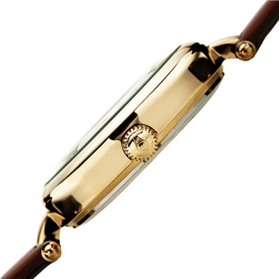 Burgi  Pretty Butterfly Quartz Crystal Brown Dial Ladies Watch