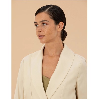 Krem Regular Fit Ceket