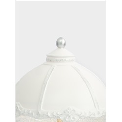 Снежный фонарь, 20 см, с подсветкой, пластик, белый, Лошадь под куполом, Horse