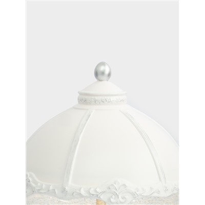 Снежный фонарь, 20 см, с подсветкой, пластик, белый, Лошадь под куполом, Horse